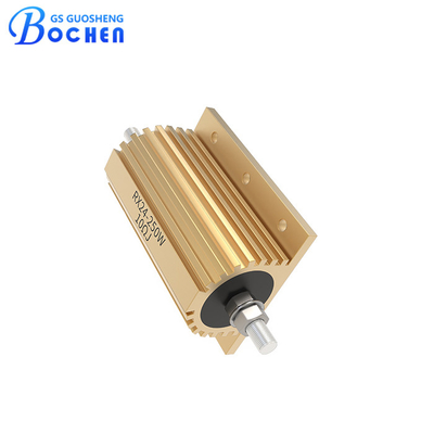 RX24 250W 10ΩJ Gold Aluminum Housed Wirewound Power Resistor With Screw Terminals