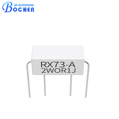 2W OR1J 0.1ohm 5% Through Hole Ceramic Tube Resistor In Bulk RX73-A