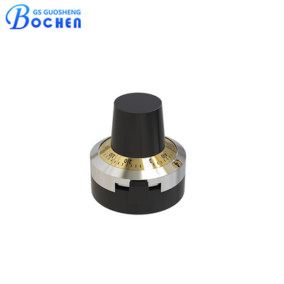 Gold Turn Counting Dial Metal Potentiometer Dial Knob For Wirewound Potentiometer H-23-6A