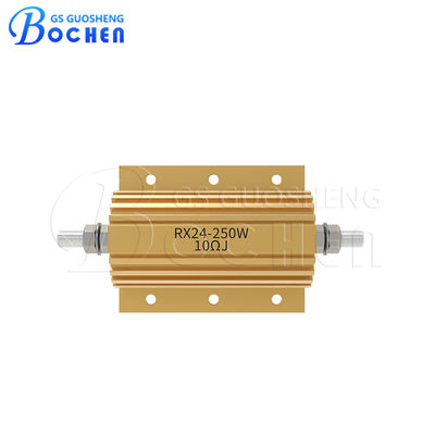 250W Gold Aluminum Housing High Power Resistor Wire Wound Adjustable RX24